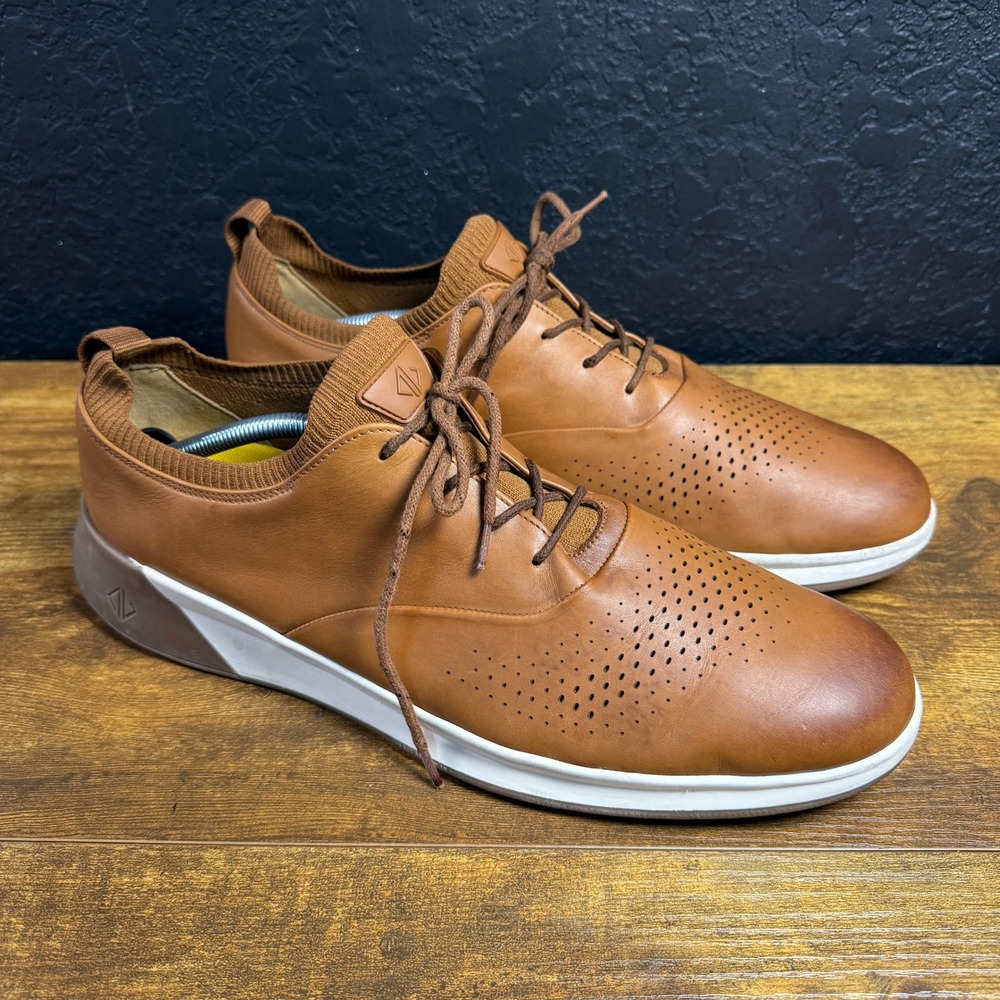 Amberjack The Original Chestnut Leather Dress Sneakers Mens 12.5
